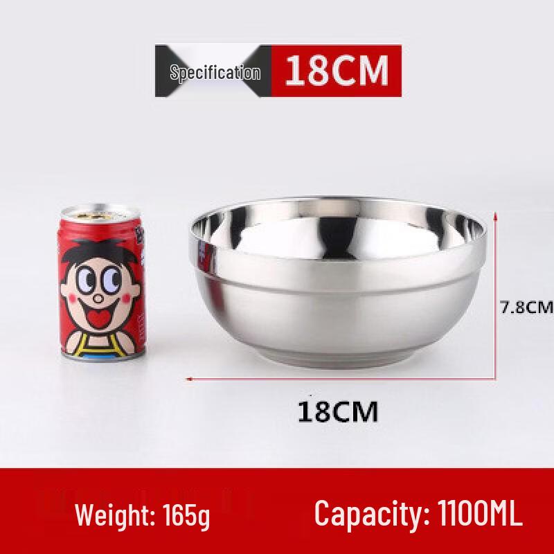 

10-Pack Double-Layer Stainless Steel Insulated Bowls