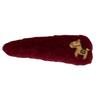 Red & Gold Woolen Horse Hair Clip for Women