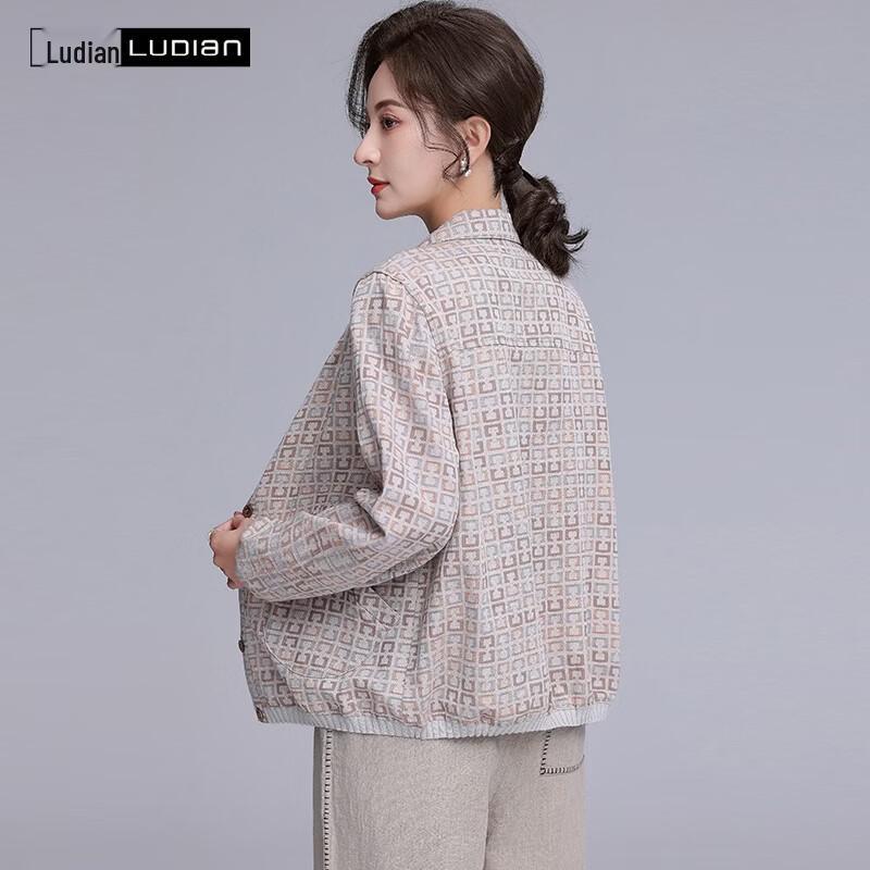 LUDIan Women's Pure Cotton Casual Long Sleeve Shirt