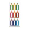 10 Stück bunte Namensetiketten für Kinder für Stifte Wiederverwendbar Cartoon-Designs Sicheres Ungiftiges Papier Schulzubehör