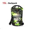 Schwimm PVC Pack Trockenbeutel Rucksack für Damen Herren 10L 15L 20L 30L Wasserdicht Schulter Kajak Treiben Rafting Surfen Bootfahren Tasche
