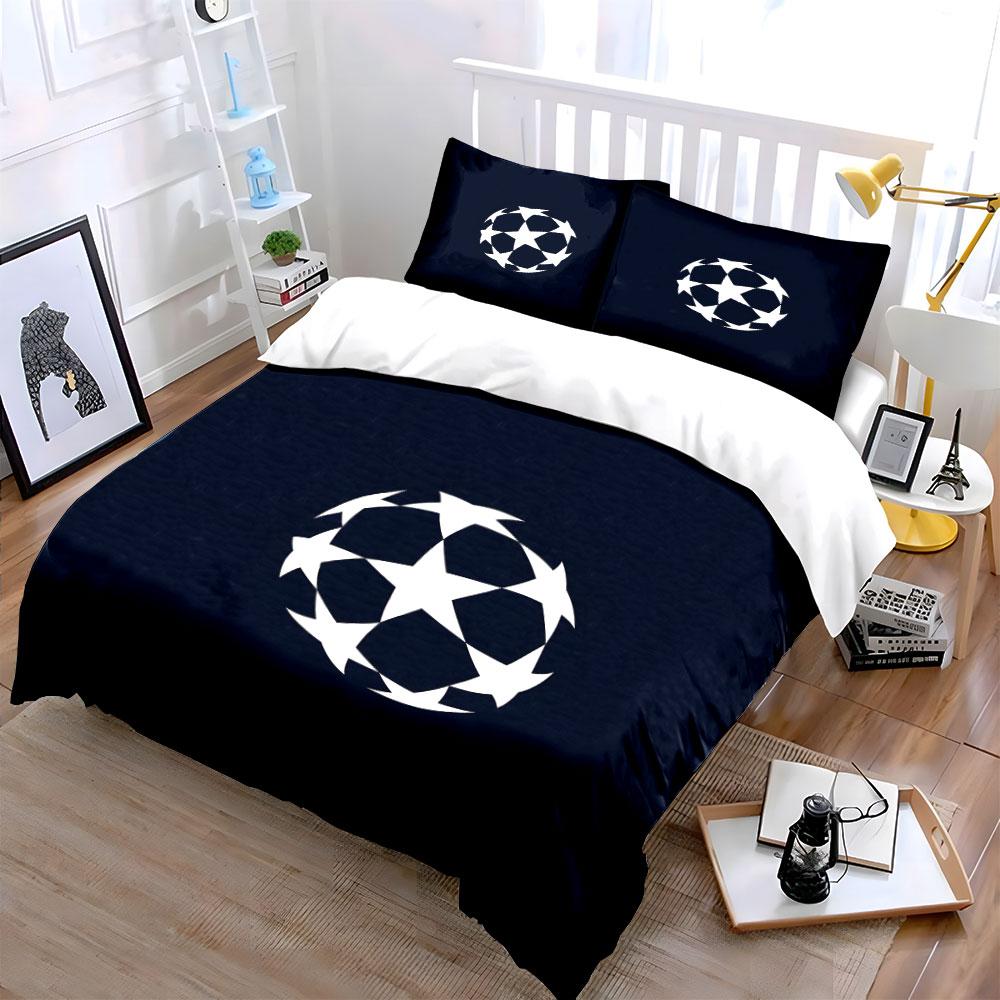 White stars circular pattern. Bedding sets Duvet cover sets Duvet covers Pillowcases(1 * Duvet Cover 2 * Pillowcases, without duvet insert)