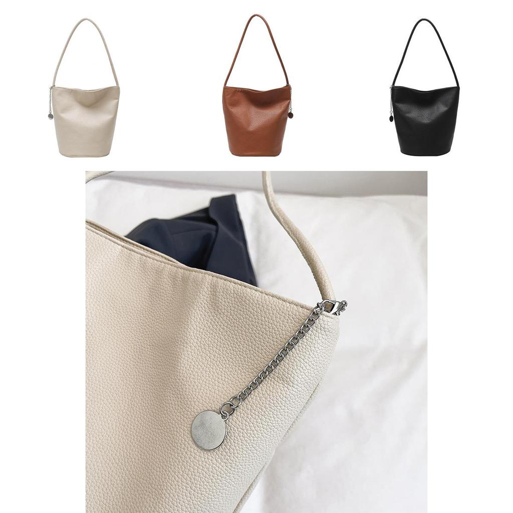 Pu Water Bucket Bag With Large Capacity For Daily Use And Street Style Fashion