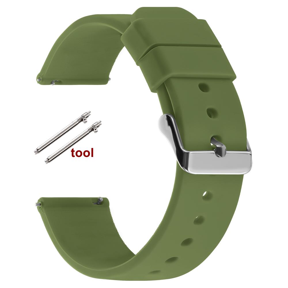 Soft Silicone Watch Strap 16mm 18mm 20mm 22mm 24 for Omega Wristband Quick Release Candy Color Watchbands for Men Women Bracelet
