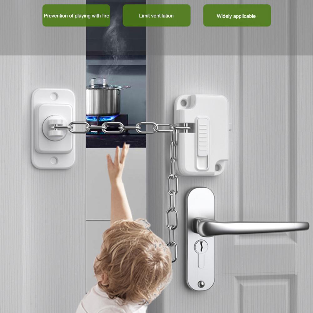 Fensterrahmen Sicherheitskette Schloss Selbstklebender Fensterbegrenzer Kindersicherheitsschlösser Kein Bohren Einstellbar Kindersicher