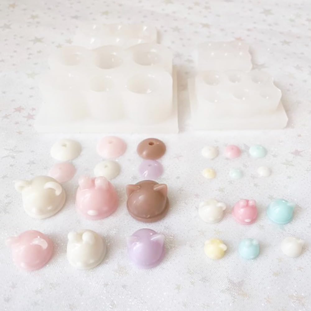 Evergarden Silicone Mold Sweets Animal Cone Cone Miniature Sweets Ice Cream Shaker Mold Resin Accessories Keychain Silicone Mold Candle Aroma Stone