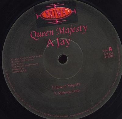 12inch Record A JAY - Queen Majesty ARI203 Ariwa 2006 UK Reggae, Ska & Dub Used