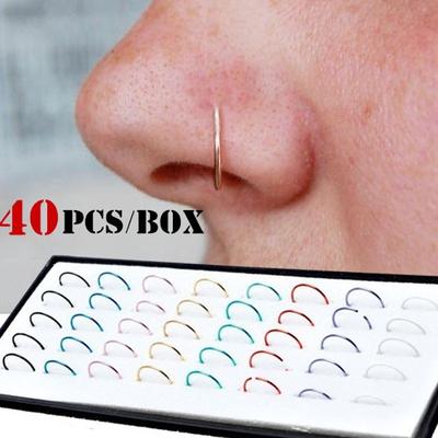 fake nose piercing stud