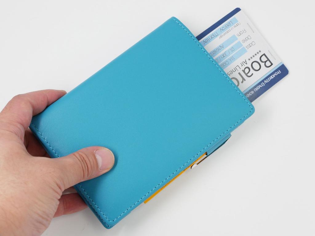 Passport Case Noir Leather Pink Slip-on NSL-2801