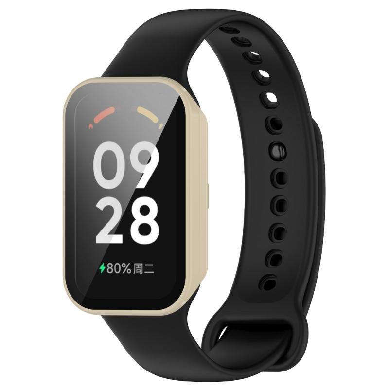 Screen Protector Case Full Coverage PC Protective Cover Washable Bumpers Housing Skin for Band 8 Active/Redmi Band 2