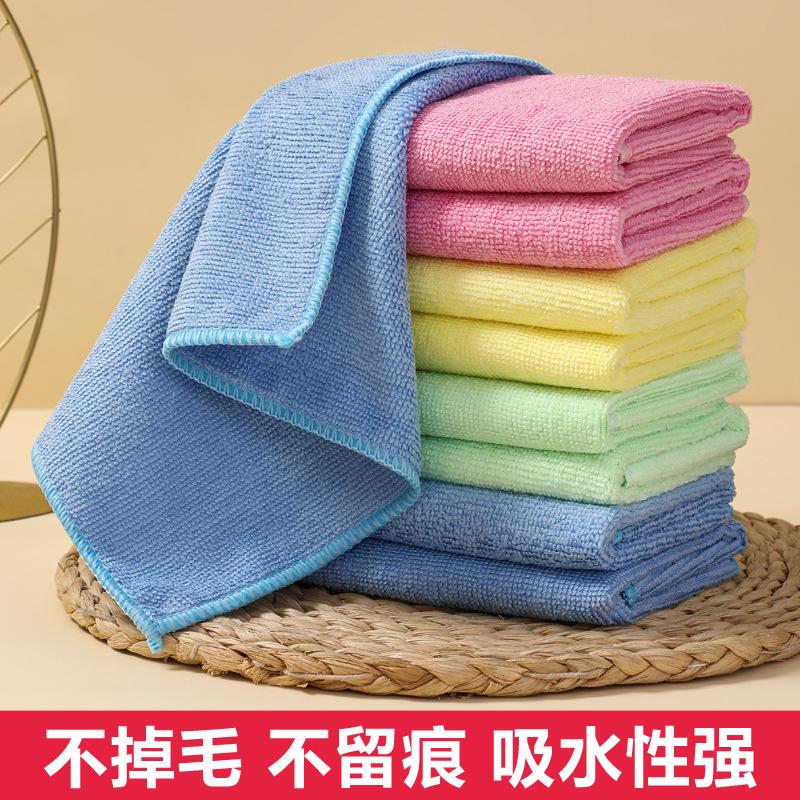 

New oil remover rag Microfiber rag Non-staining oil and non-shedding hair Dishcloth 25*25cm