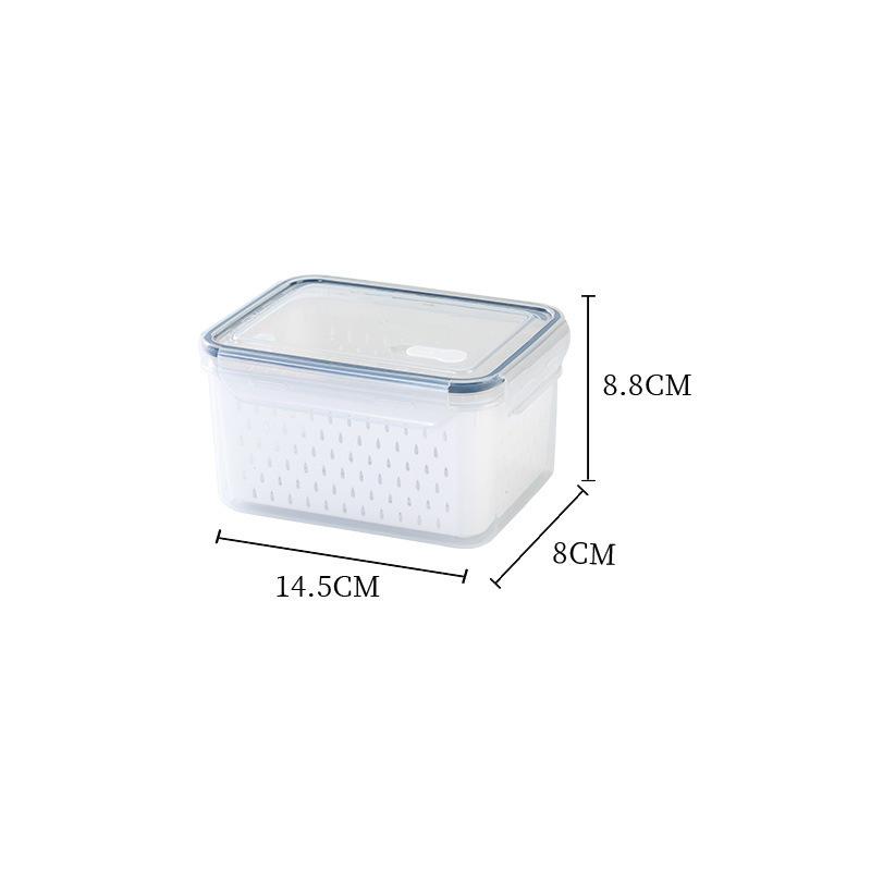 Transparent Large Capacity Kitchen Storage Box - Sealed for Fresh-Keeping Fruits, Vegetables, Meat & Dishes