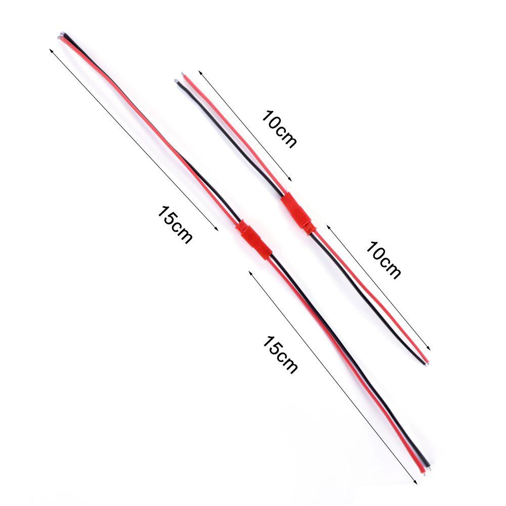 2/5/ 10Pairs New 22AWG  100/150mm 2 Pin Connector  Socket Plug Cable Wire Male + Female