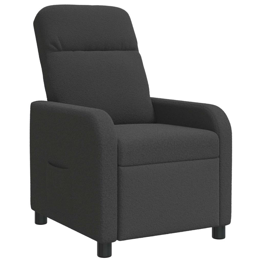 Recliner Dark Gray Boucle