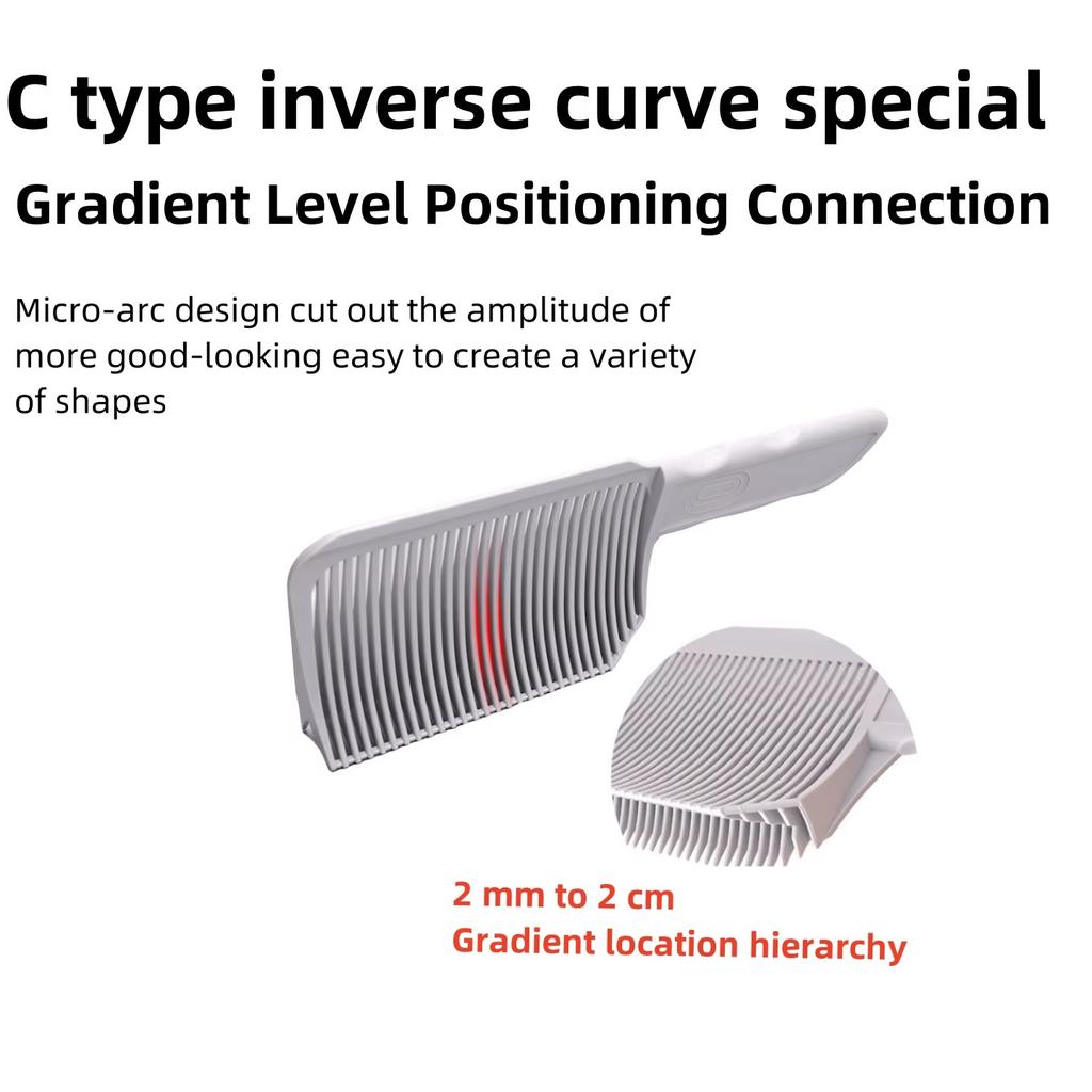 Hair Cutting Combs Blending Comb for Styling Arc Flat Comb Man Positioning Comb Hair Cutting Tools