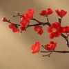 Artificial Plum Blossom Decorative Photo Props Faux Silk Flower Wedding Artificial Bouquet for Office