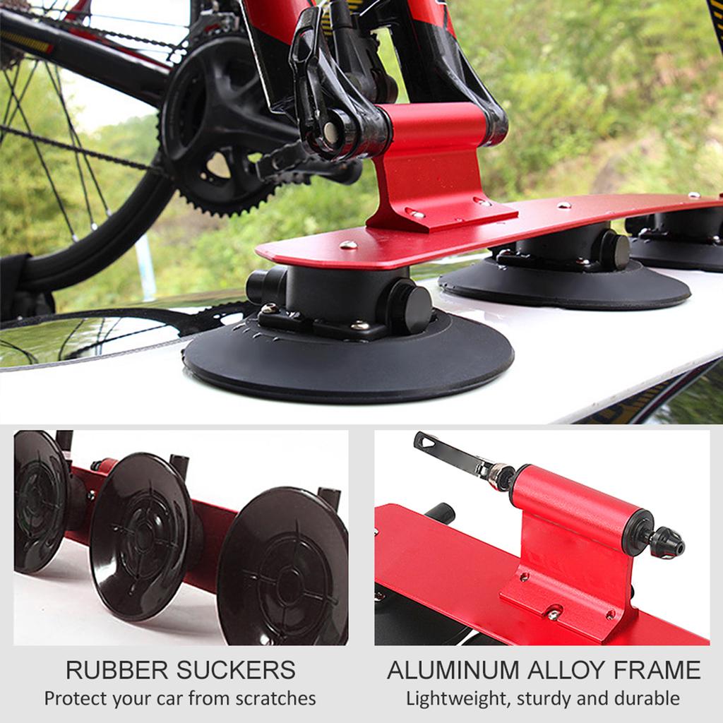 Cycling Suction Roof Rack for Car Roof Top Sucker Quick Relse Aluminum Alloy Cycling Carrier Rack