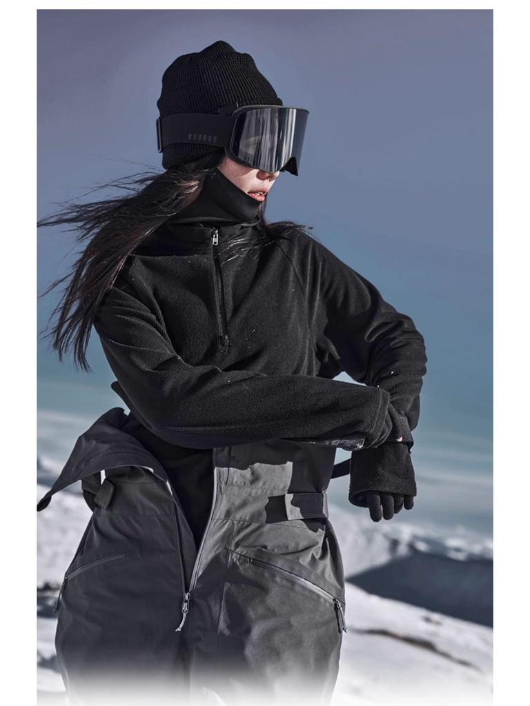 Northeast Gray Thermal Ski Suit: Warm, Breathable, Sweat-Wicking Base Layer