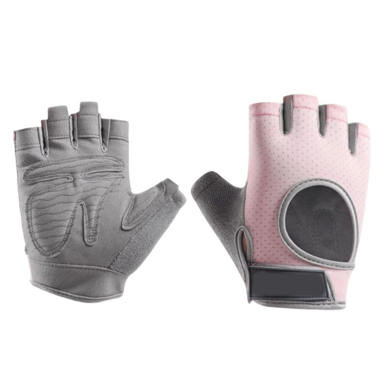 

Breathable Polyester Sports Gloves For Comfort During Intense Workouts Preventing Sweat Slippage In Various Activities S розовый