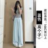 White Ice Silk Wide-leg Pants Women's New Summer Thin Drape Yamamoto Pants Loose Casual Quick-drying Sweatpants