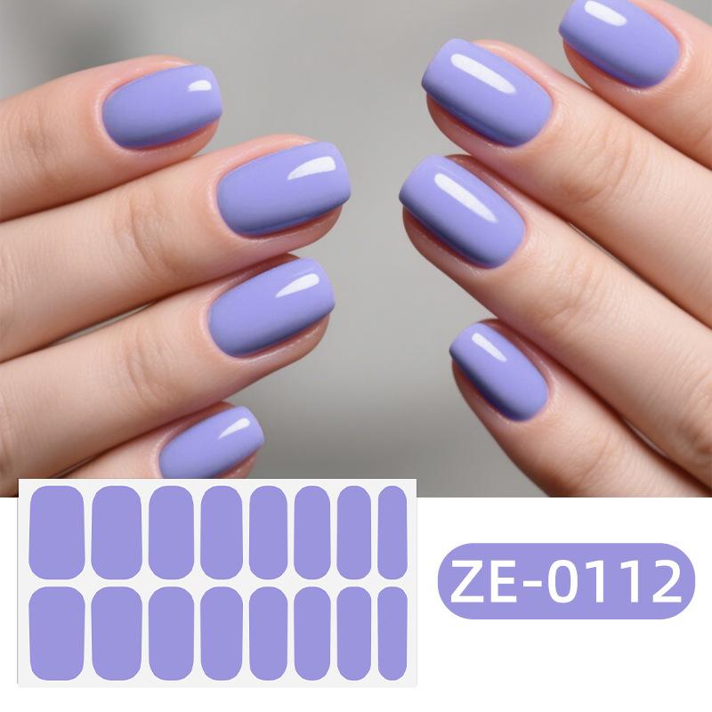 Adesivi per unghie in pellicola, Adesivi per unghie a colori solidi impermeabili, Nuovi adesivi per nail art a copertura totale