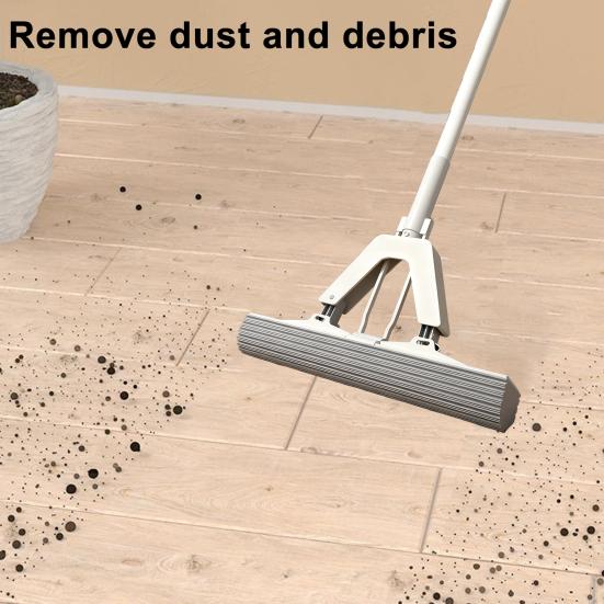 Yousheng Portable Tabletop Home Mop Easy Installation Viscose Cotton Wet Dry Mop with Stainless Steel Handle Cleaning Accessory