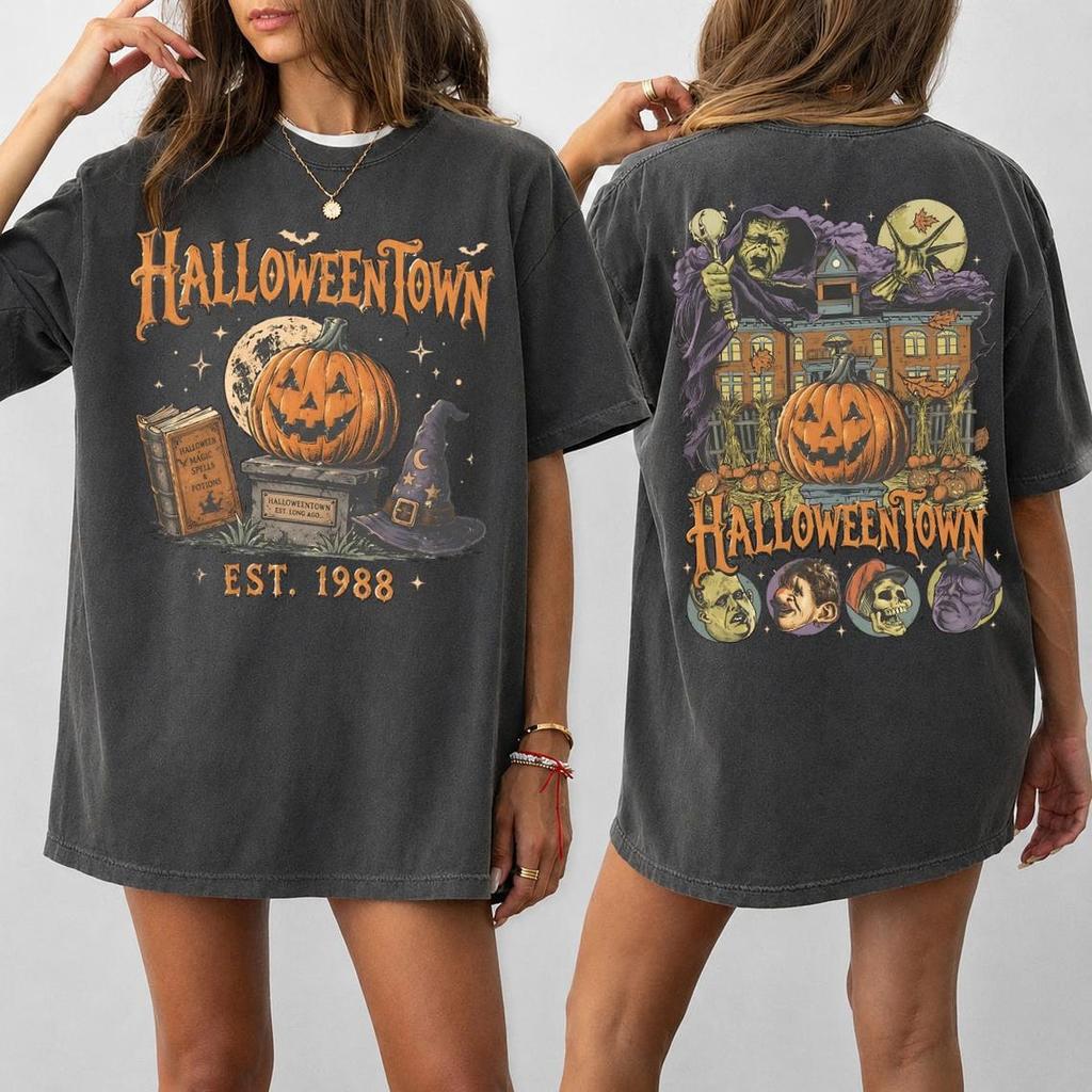 Maglietta Vintage Halloweentown Retro Stagione Spettrale di Halloween