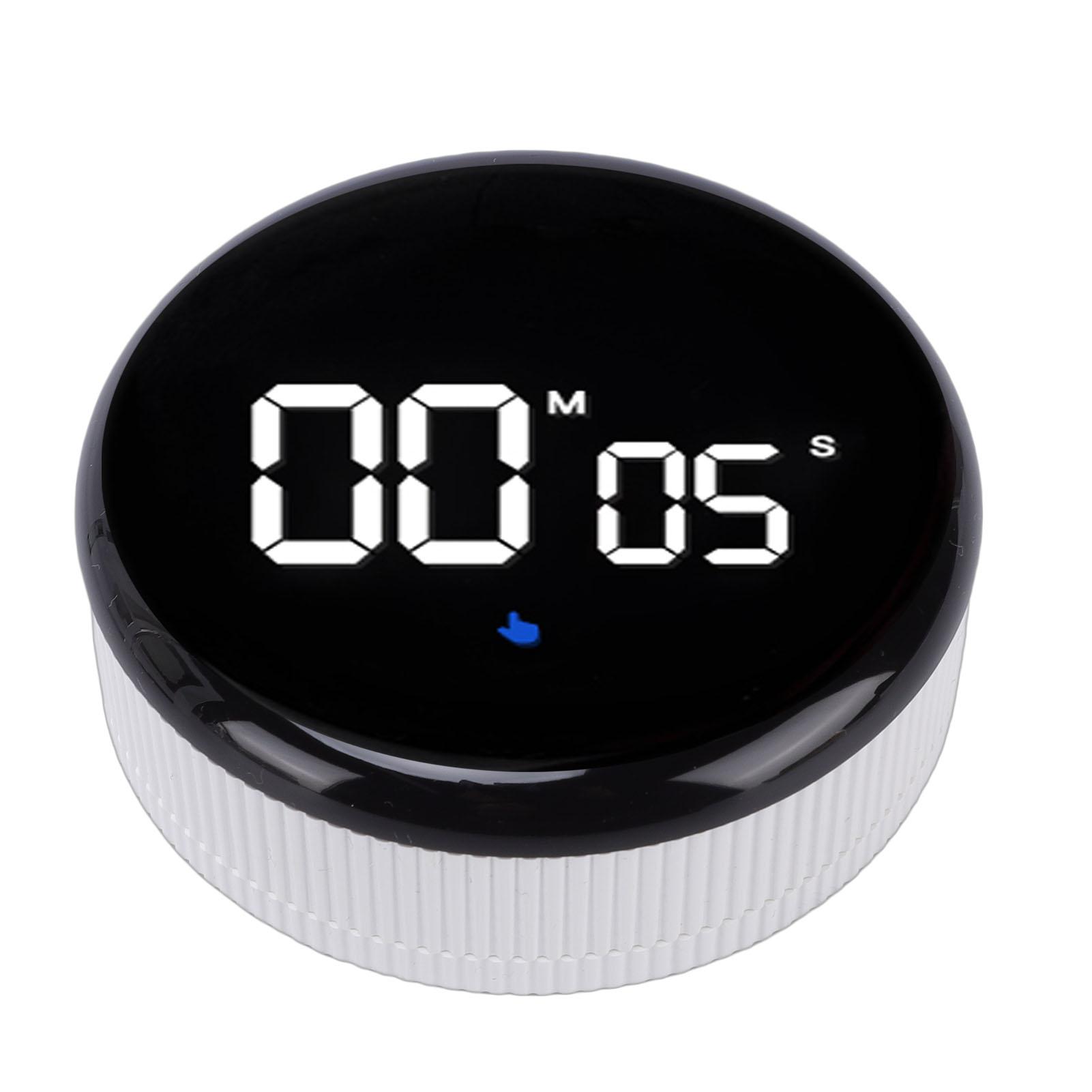 

Digital Kitchen Timer Magnetic Countdown Countup Timer with Large LED Display USB Rechargeable Easy for Cooking Backing білий