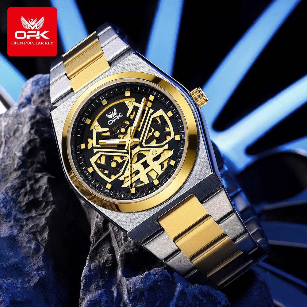 OPK 8188 Men's Watches Luxury Luminous 30m Waterproof Business Man Watch Original Quartz Watch for Man