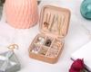 Vintage Cork Jewelry Organizer Box Bohemia Portable Earrings Storage Box Flowers Retro Necklace Storage Case Display Travel