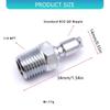 Quickly Connect Scubas Adapters 1/4 NTP To Standard Fitting Corrosion Resistant Instants Setups For Technical Diving Gear