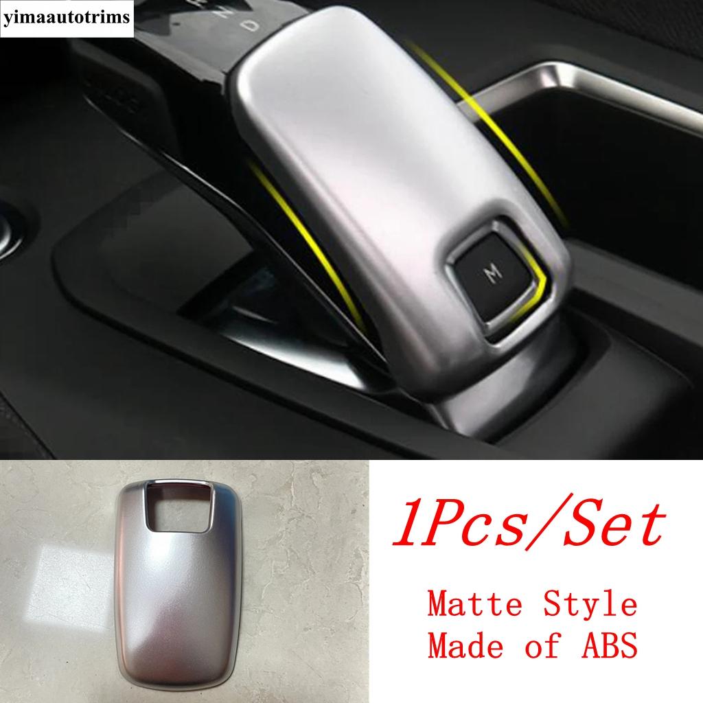 For Peugeot 208  - 2025 Central Control Gear Shift Knob Head Decoration Cover Trim ABS Matte / Carbon Fiber Look Accessories Matte Style