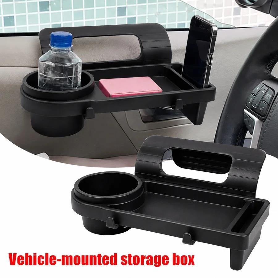 Cup Holder Car Window Storage Rack Cup Holder Phone Holder Side Door Organizer Tray Auto Interior Accessories Cup Holders 5