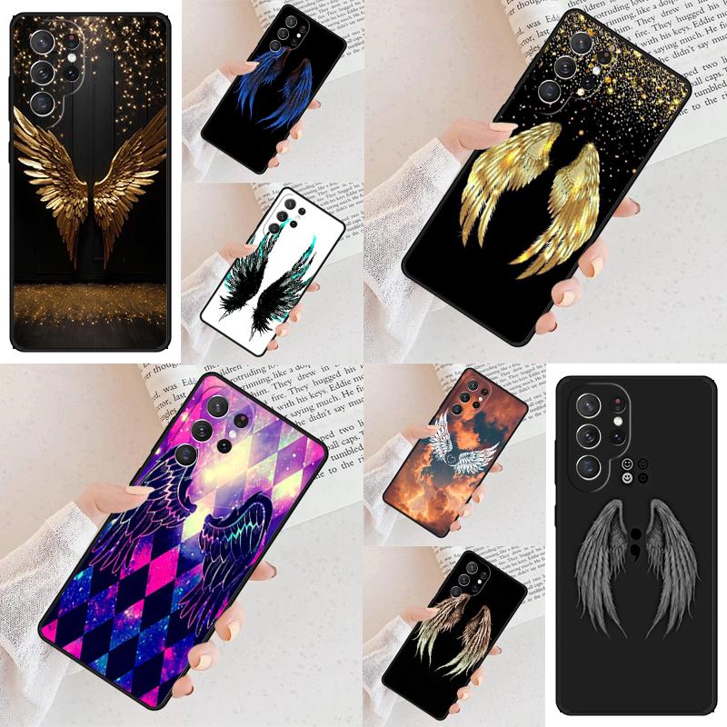 Exquisite Wings Cell Phone Case for Samsung Galaxy S26 Ultra S25 S24 S23 S22 S21 S20 Note10 Cover
