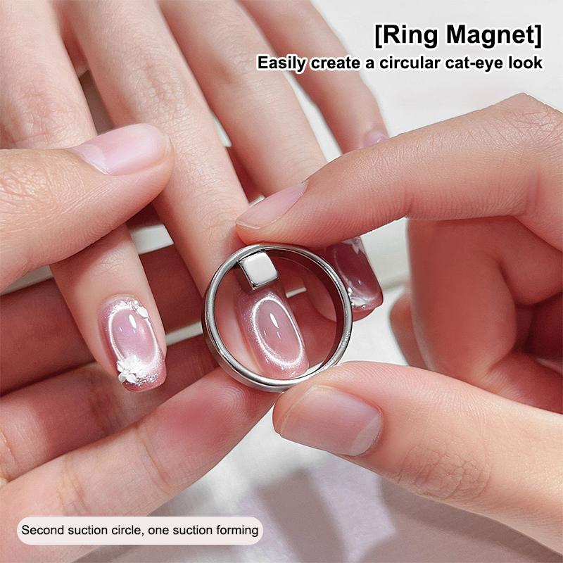 Hohler Katzenauge-Magnetstift für Gel-Nagellack Magnetischer Ring Nagelkunst-Werkzeugset DIY Salonqualität Maniküre-Zubehör