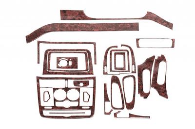 Panel Overlays (Meric, Complete Set) 2006-2014, Wood for Mercedes Vito W639