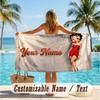 Custom Text Beach Towel, Soft Absorbent Swimming Multi-use TowelBetty Boop