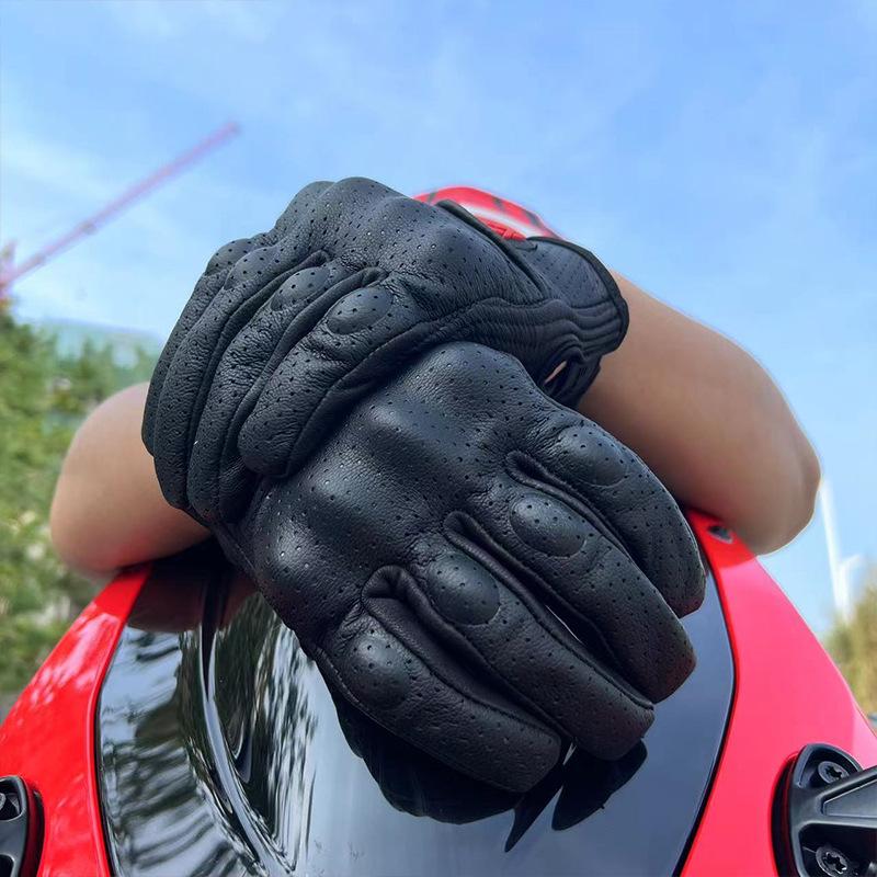Motorcycle gloves riding gloves non-slip sports touch screen breathable sports retro ICON gloves outdoor