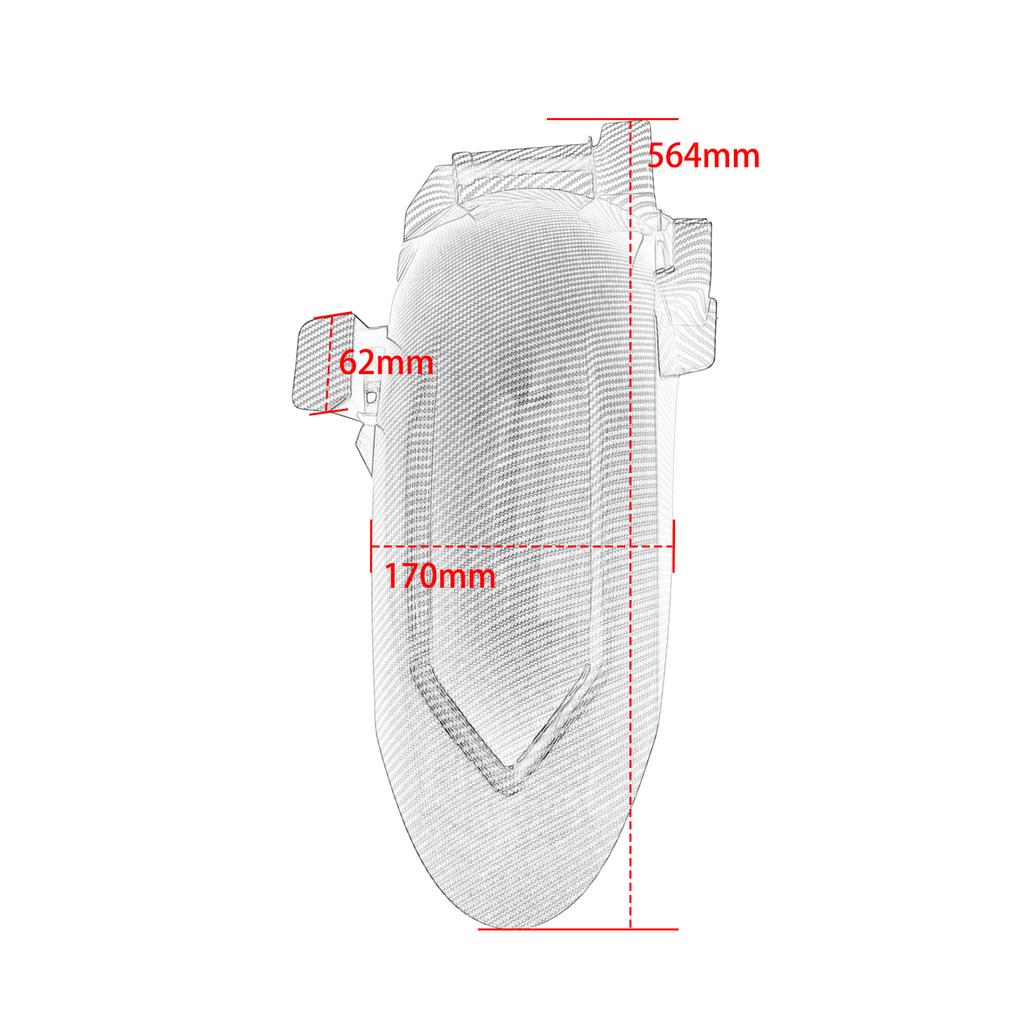 Per ZONTES 368G G368 368 G 2024 2025 Paraspruzzi Centrali Copriruota Nero Parafango Posteriore Paraspruzzi Ruota Protezione Schizzi Moto