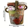 1 styck Picasso Primitivism Abstrakt Skönhet Kruka, Ansiktskruka Huvudkruka, Abstrakt Huvudkruka, Stor Inomhuskruka, Intressant Dekorativ Blomkruka i Resin