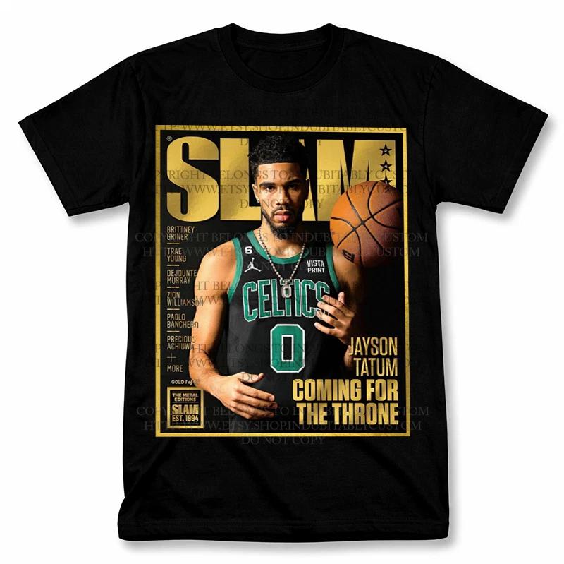 SLAM Jayson Tatum Boston Celtics Graphic T Shirt Vintage Basketball Fan Tee L