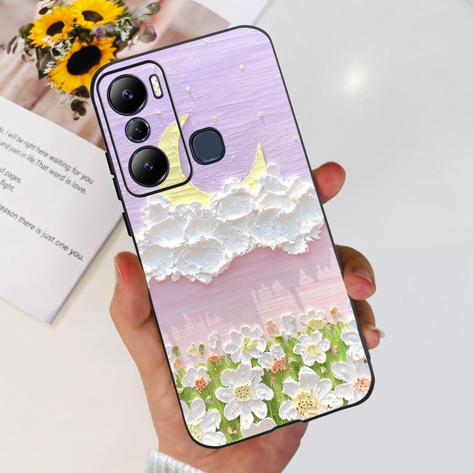 For Infinix Hot 20i 20 Play 20s Play Hot20 Phone Case Soft Liquid Silicone Bumper Shell Marble Cute Fashion Fundas For Hot20i