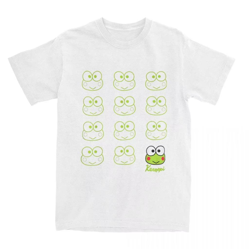 Men Women T-Shirt Keroppi Real Vintage Cotton Tees Short Sleeve T Shirts Round Neck Clothing Summer