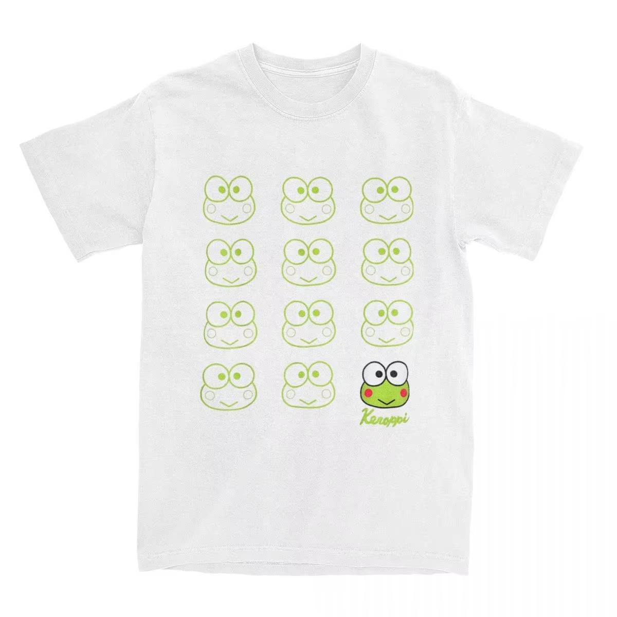 

Мужская Женская Футболка Keroppi Настоящий Винтаж Хлопковые Футболки С Коротким Рукавом Футболки Круглый Вырез Одежда Лето 4XL