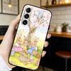 Cute P-Peter Rabbit Phone Case For Samsung S20,21,22,23,24,25,26 Ultra,Plus,Black Soft Cover
