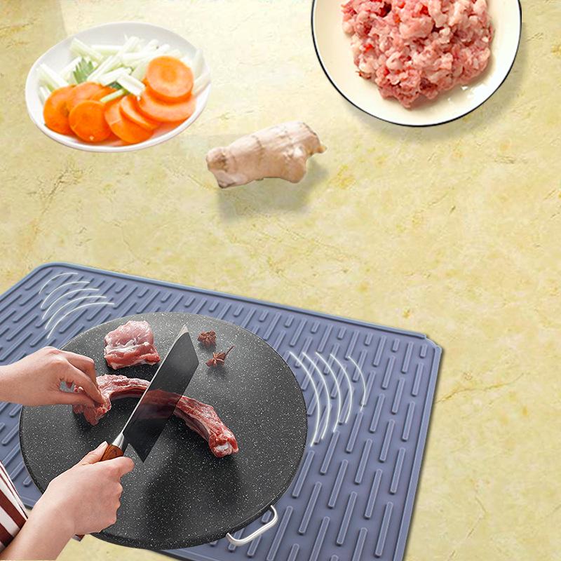 Silikon Rutschfestes Schneidebrett und Abtropfmatte