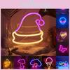 Whimsical Led Butterfly Alien Planet Night Light Charming Neon Decorative Lamp
