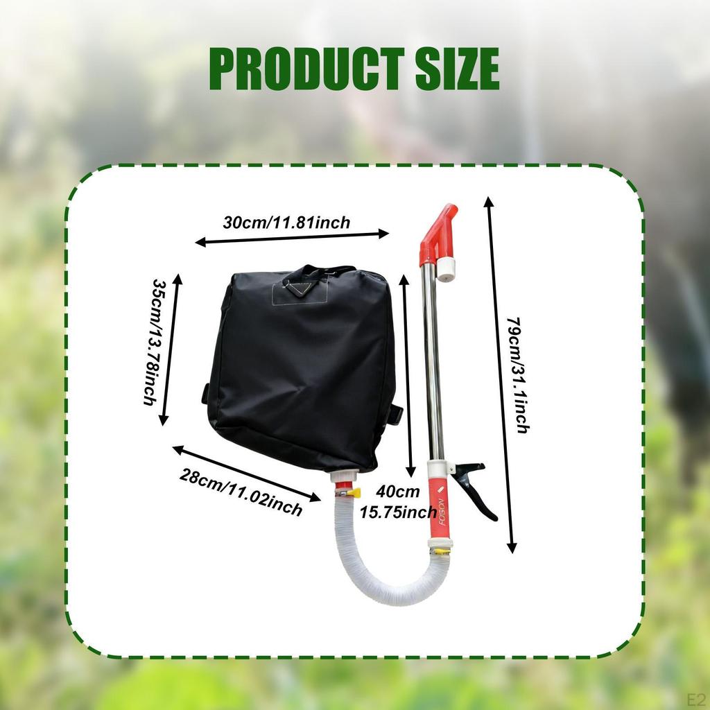 Esparcidor de Fertilizante de Mochila Herramienta de Plantación Conveniente con Bolsa Ahorro de Mano de Obra Abono Agrícola