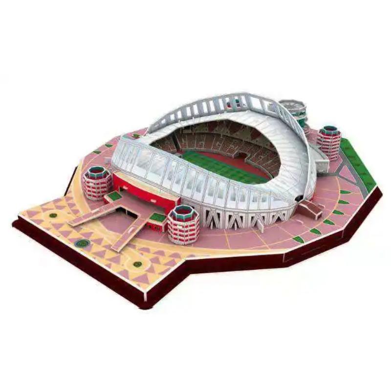 DIY 3D World Famous Building Model Three-dimensional Jigsaw Puzzle Football Stadium Stadium DIY Assembling Toy