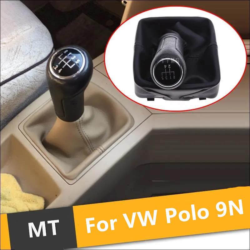 5 Speed Car Gear Shift Knob for VW Polo 9N 9N2 GTI 2002 2003 2004 2005 2006 2007 2008 2009 2010 Lever Stick Boot Cover
